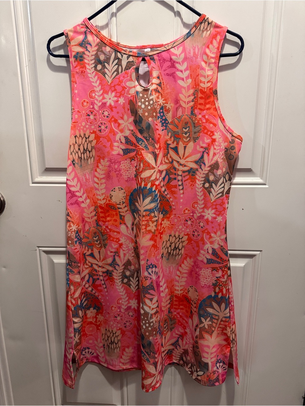 Nuu Muu The Original Active Dress Sleeveless Pink Floral-Print Midi Dress $86.00